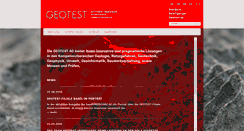 Desktop Screenshot of geotest.ch