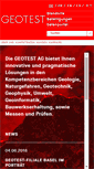 Mobile Screenshot of geotest.ch